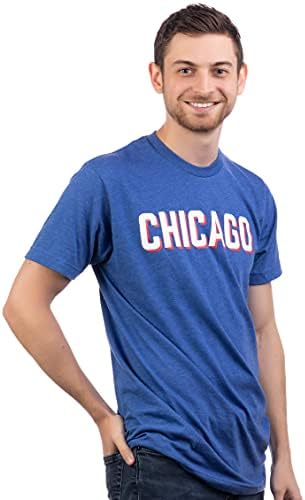 שיקגו | רטרו סיטי קלאסי אילינוי איל לייק מישיגן מישיגן גאווה גאווה גברים חולצת טריקו